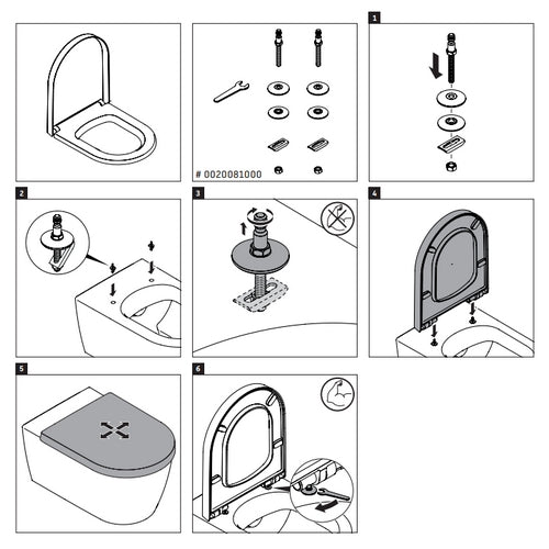 Duravit ME by Starck compact soft close toilet seat & cover