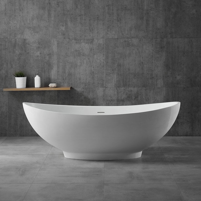 Luxe Perth 1600 Moon freestanding Solid Surface Matt Bath