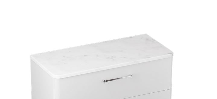 Camberwell Work Top 1000mm Carrara Marble
