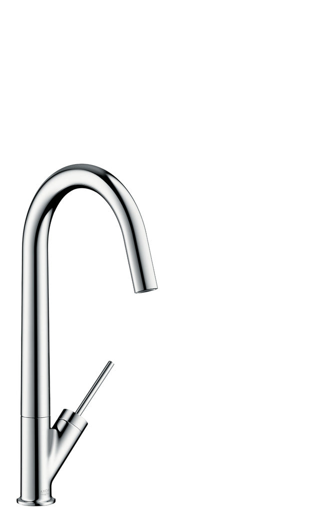 Hansgrohe Axor Starck Single Lever Kitchen Sink Mixer With Swivel Spout - Stainless Steel-Optic