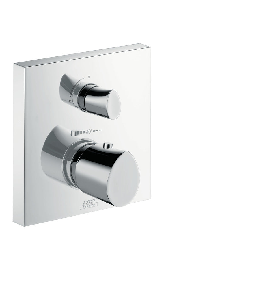 Hansgrohe Axor Starck Organic Chrome Concealed Thermostatic Shower Valve With Shut-Off Valve