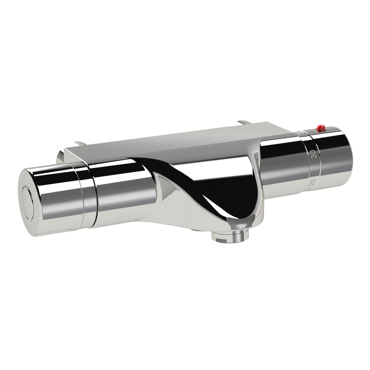 Just Taps Plus Thermostatic Bath Shower Mixer without Kit Wall Mounted