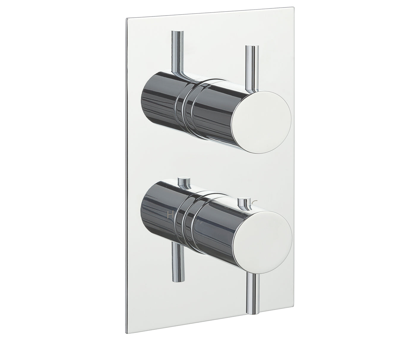 Just Taps Florentine Chrome Thermostatic Concealed 1 Outlet Shower Valve