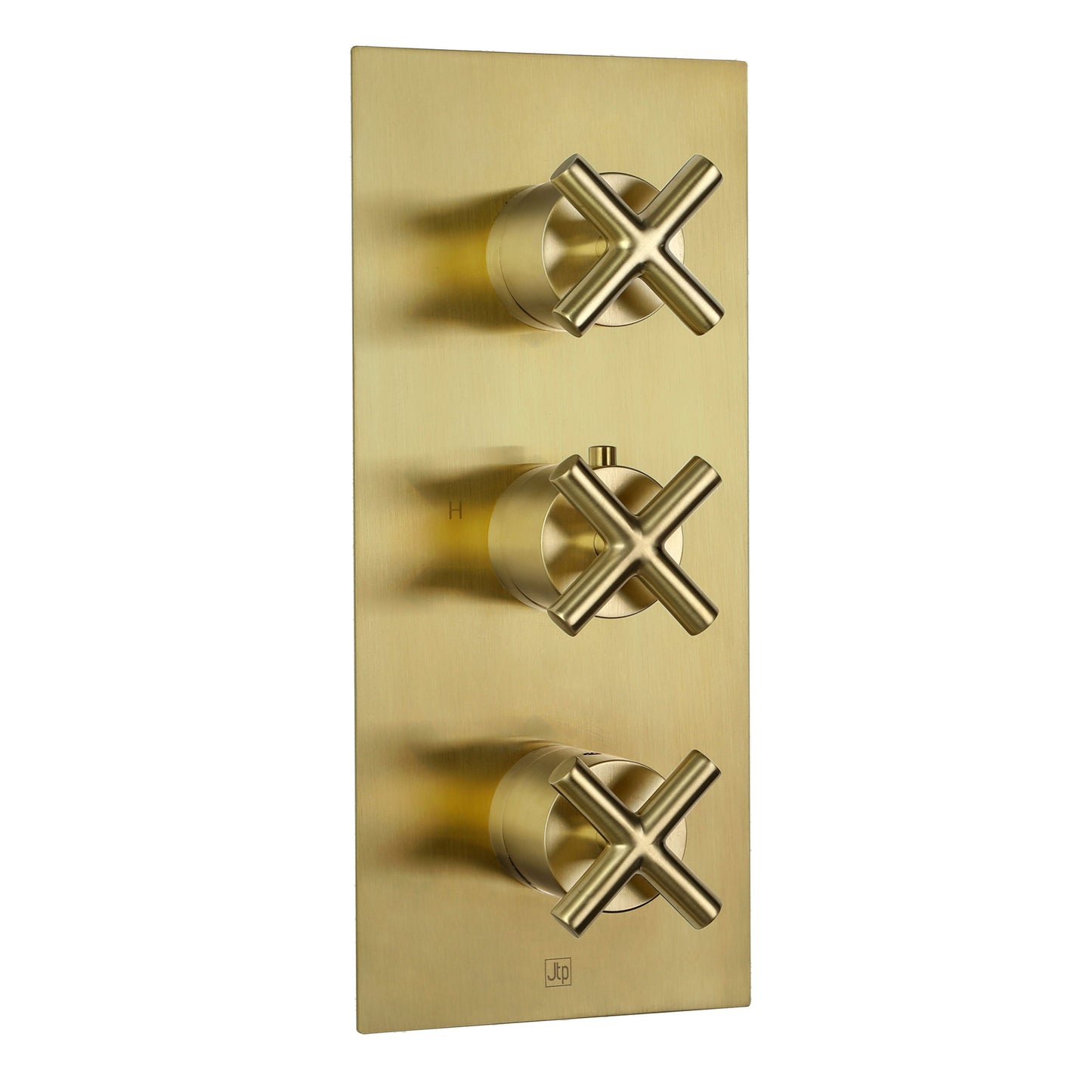 Just Taps Plus Solex Thermostatic Concealed 3 Outlet Shower Valve, Vertical