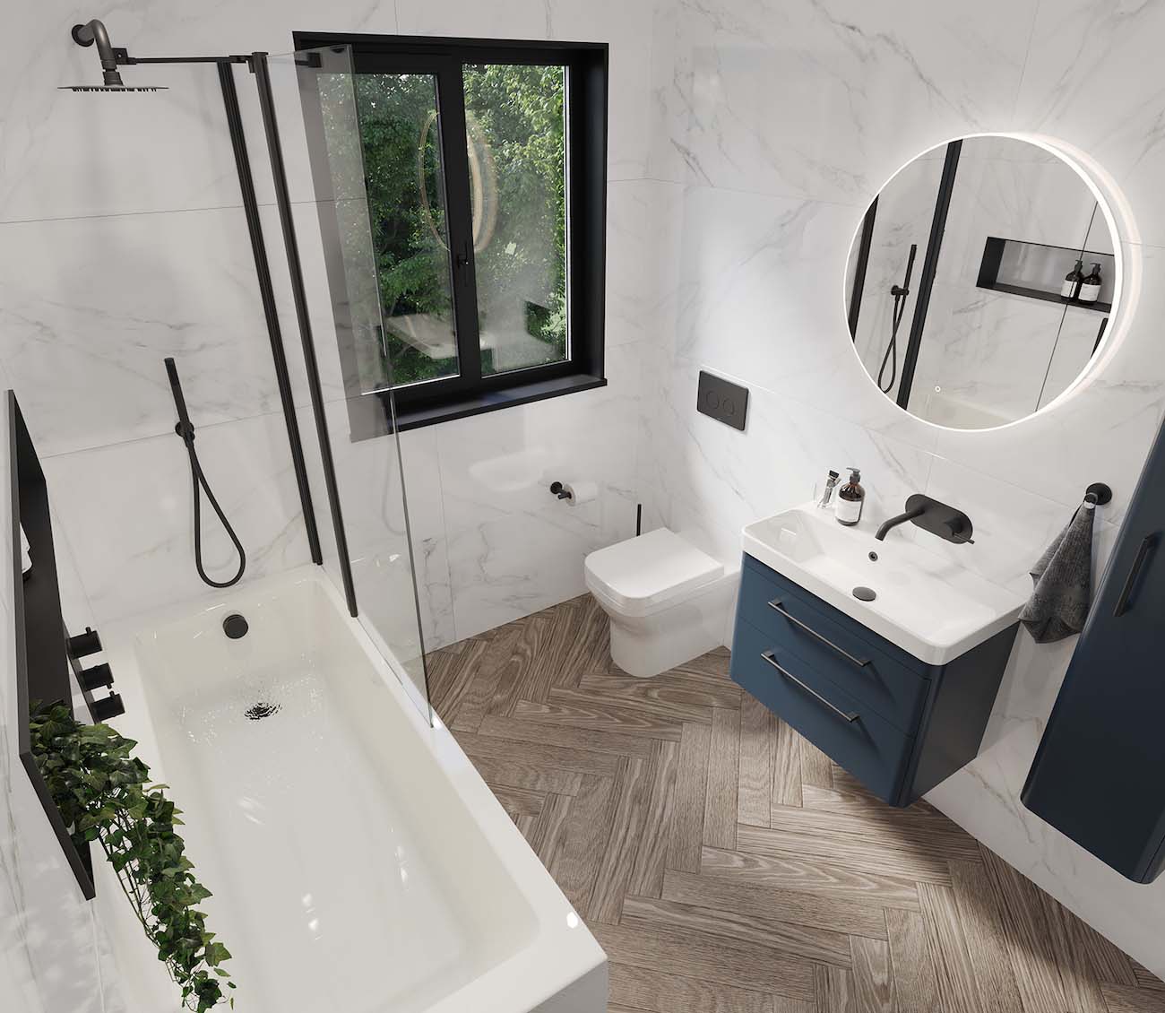 SANEUX Stetson 1700x700mm Single Ended Bath with Bath Legs