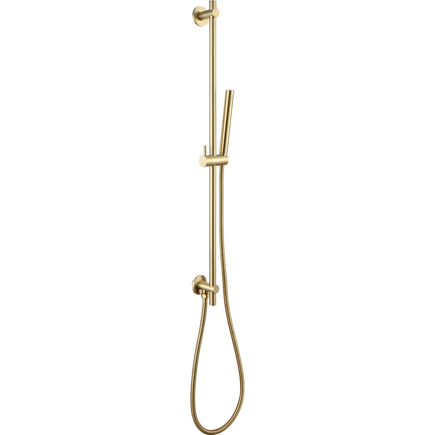 Just Taps Plus Vos Slide Rail with Single Function Hand Shower and Hose with Bottom Outlet 900mm