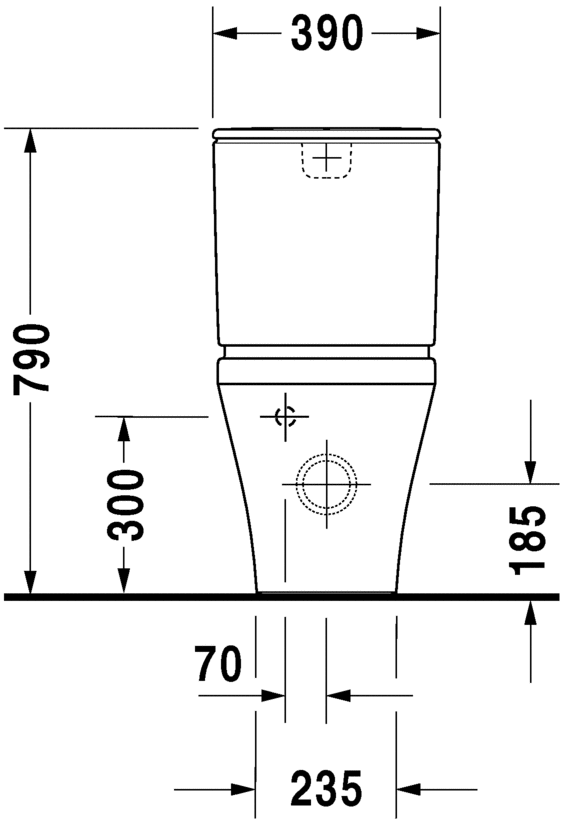 Duravit Durastyle Fully Back To Wall Close Coupled WC Pan White