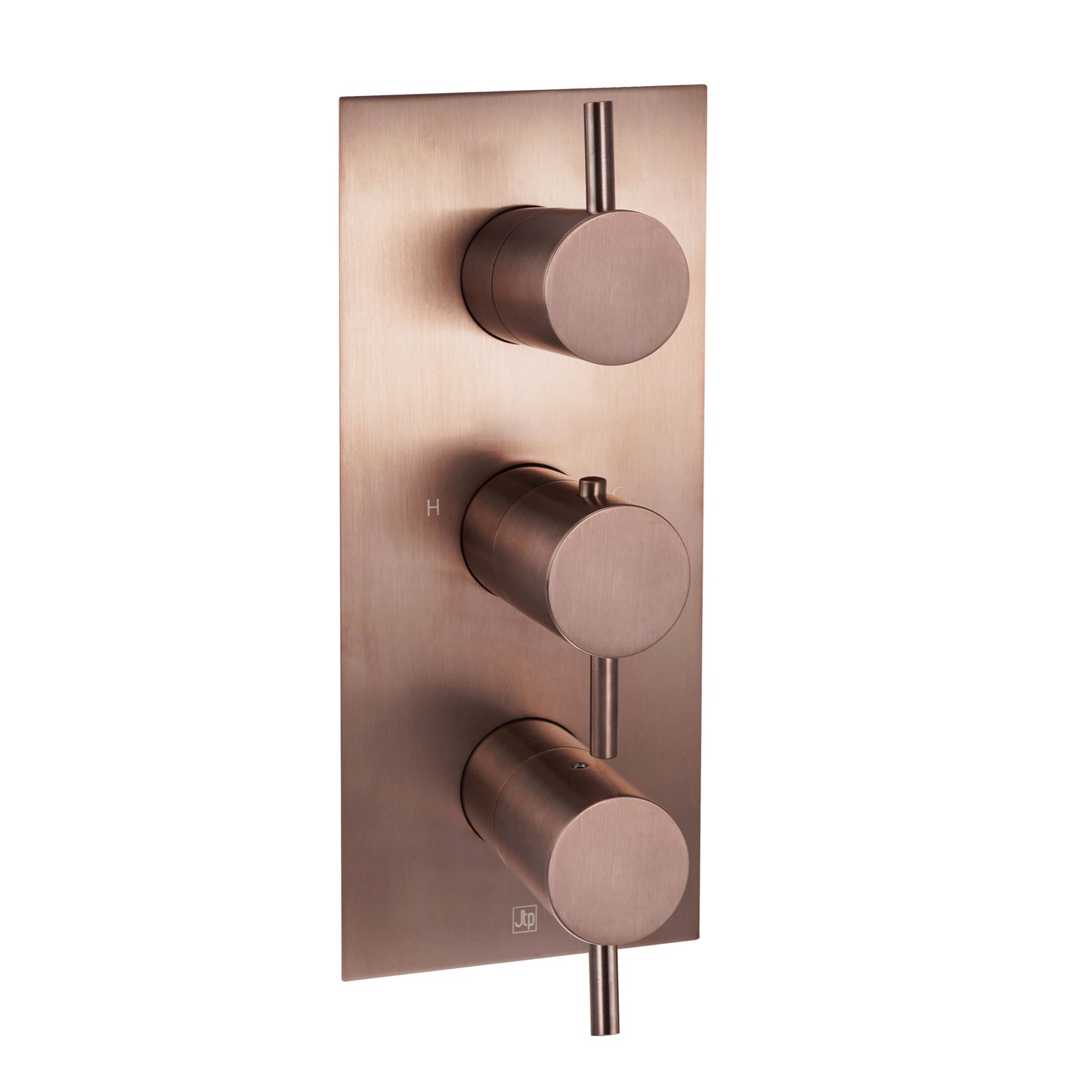 Just Taps Plus Vos Thermostatic Concealed 3 Outlet Shower Valve, Vertical