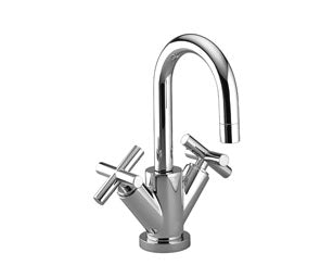Dornbracht Single-hole basin mixer with pop-up waste - Platinum Matt