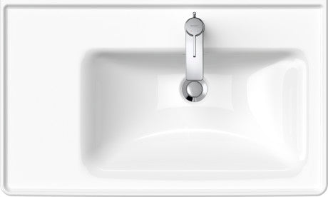 Duravit D-Neo with overflow Furniture washbasin asymmetric, 800 mm