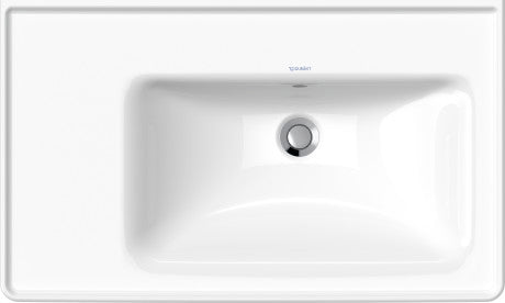 Duravit D-Neo with overflow Furniture washbasin asymmetric, 800 mm