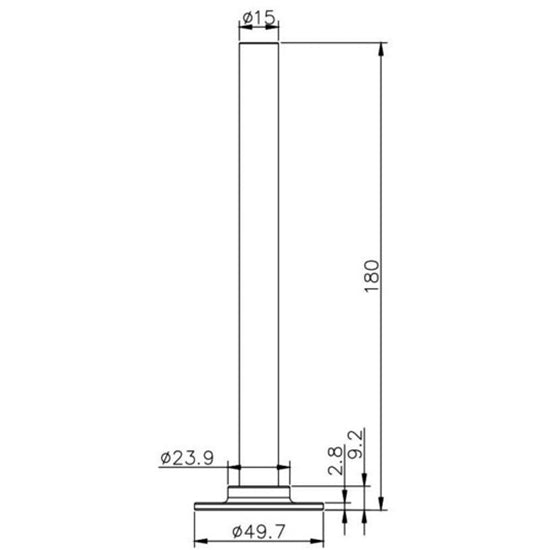 Just Taps Plus Angled Radiator Valve with Pipe and Flange