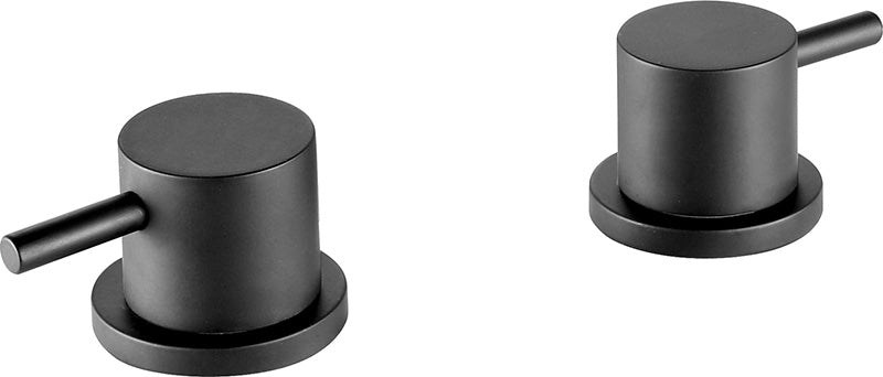 Deck Mounted Panel Valves 2 Tap Holes - Matt Black
