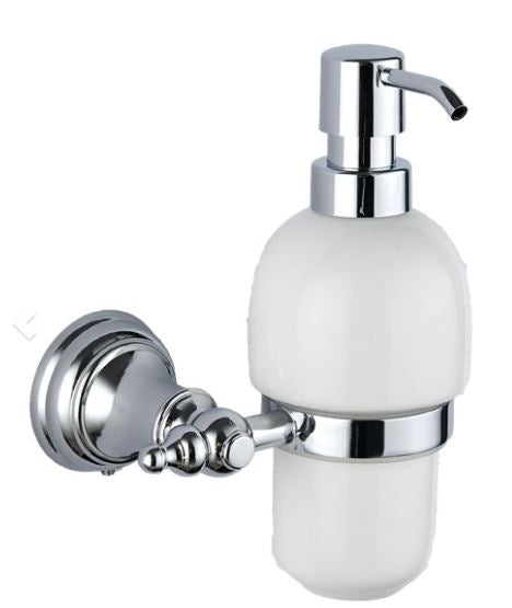 SW6 Astley Soap Dispenser & Holder in Chrome Finish