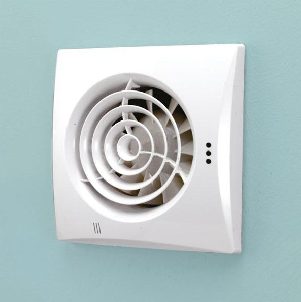 HIB Hush Ultra Quite Extractor Fan - Timer & Humidity Sensor