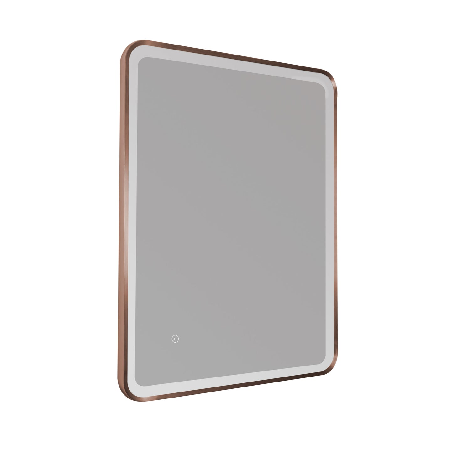Just Taps Plus Hix 600 X 800mm Mirror With Light Brushed Bronze