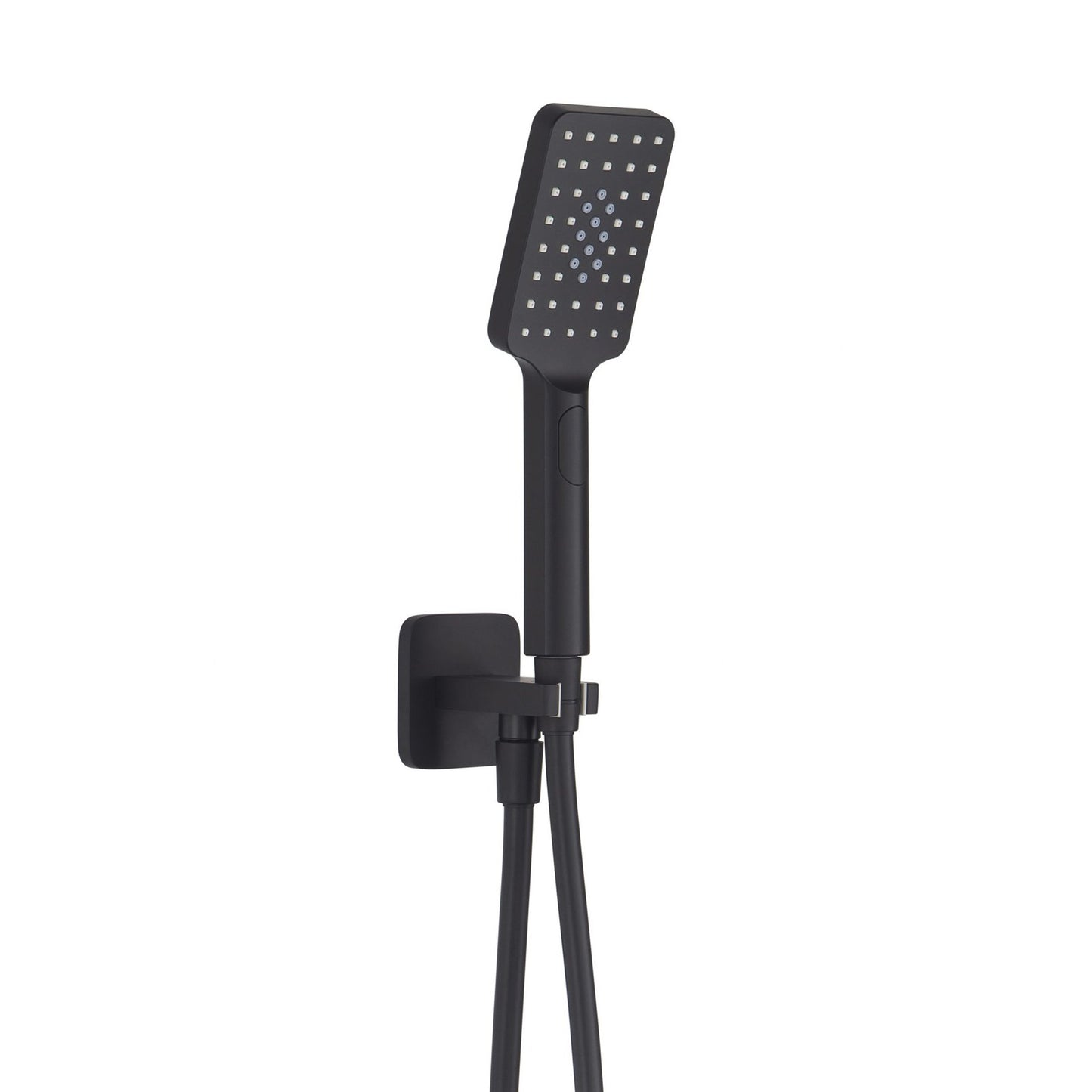 Just Taps Plus HIX Square Water Outlet with Holder, Hoase and Hand Shower
