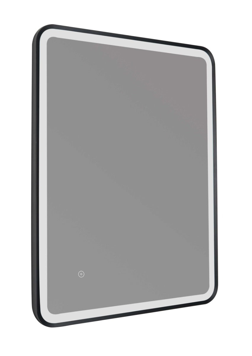 HIX Mirror With Light - Matt Black