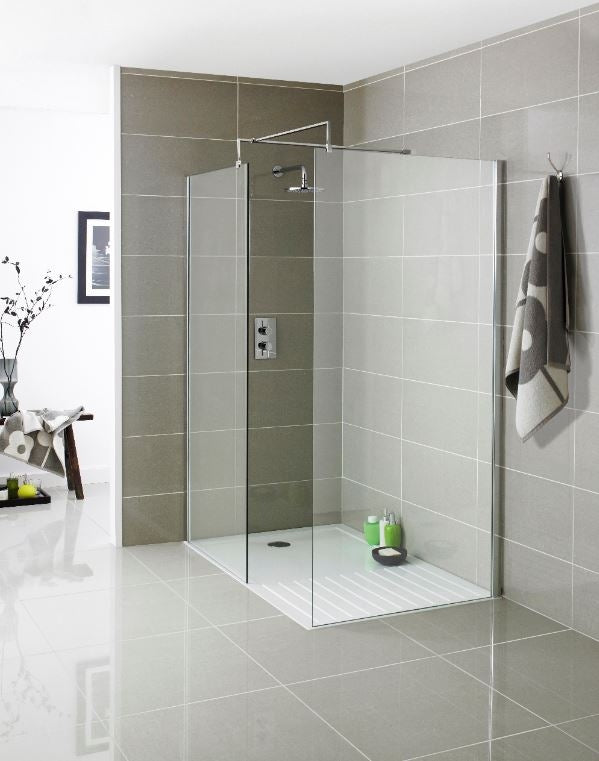 SW6 Koncept Wet Room 760mm x 2000mm with Side Panel - Chrome