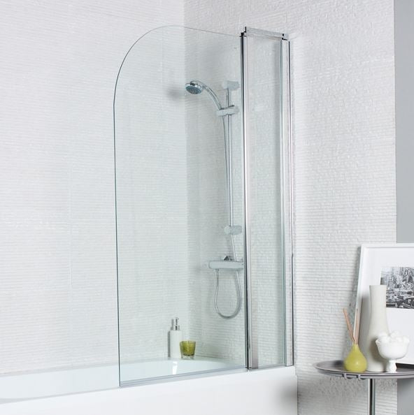 SW6 Koncept Straight Bath Screen Radius Edge Konss1