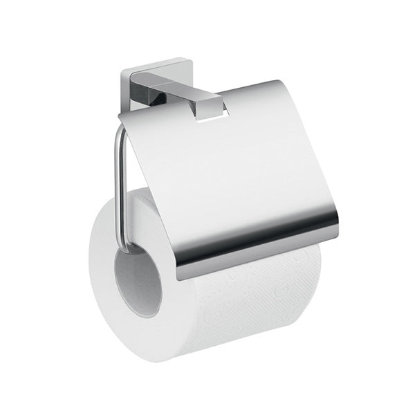 Bathroom Origins Atena Chrome Toilet Roll Holder with Flap