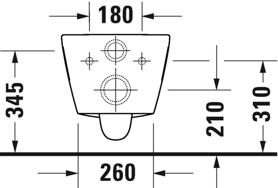 Duravit D-Neo Toilet set wall mounted Duravit Rimless