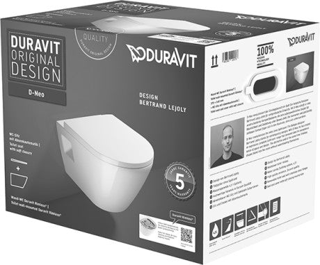Duravit D-Neo Toilet set wall mounted Duravit Rimless