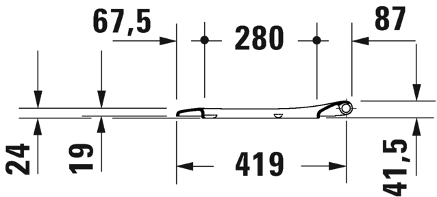Duravit D-Neo Toilet set wall mounted Duravit Rimless