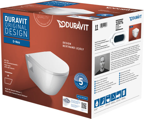 Duravit D-Neo Toilet set wall mounted Duravit Rimless