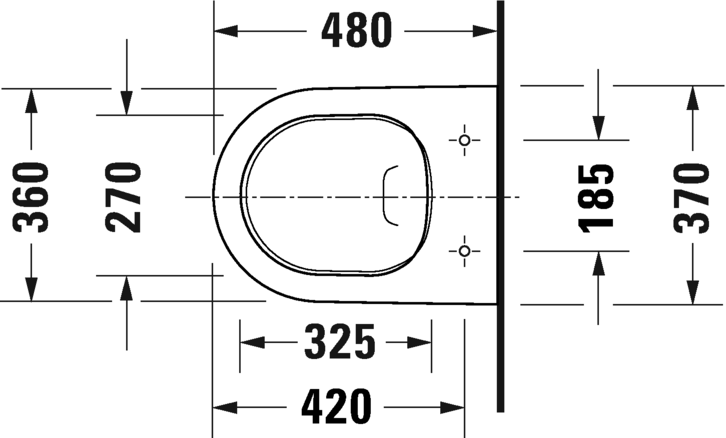 Duravit D-Neo Toilet set wall mounted Compact Duravit Rimless