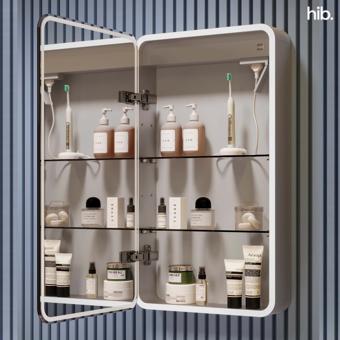 HIB Cayla Slim Mirrored Cabinet