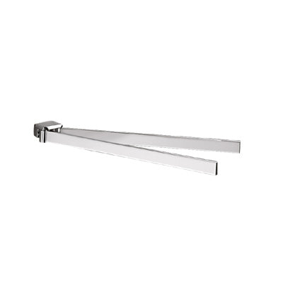Bathroom Origins Lounge Chrome Double Swing Towel Rail 375mm