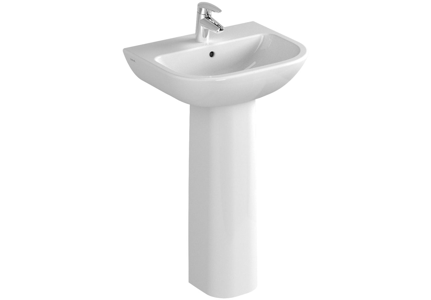 Vitra S20 1 Tap Hole Wash Basin 500 x 420mm - White