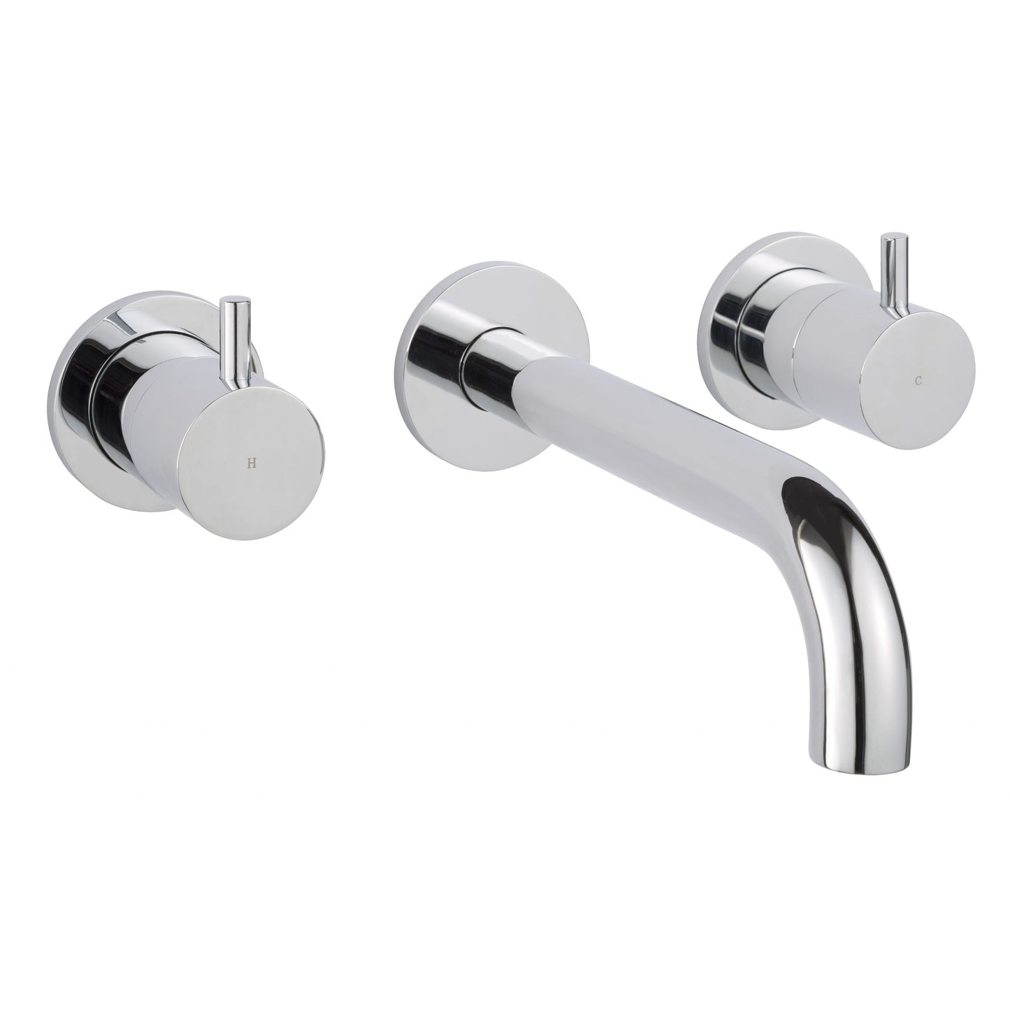 Just Taps Plus Florence 3 Hole Wall Mounted Basin Mixer