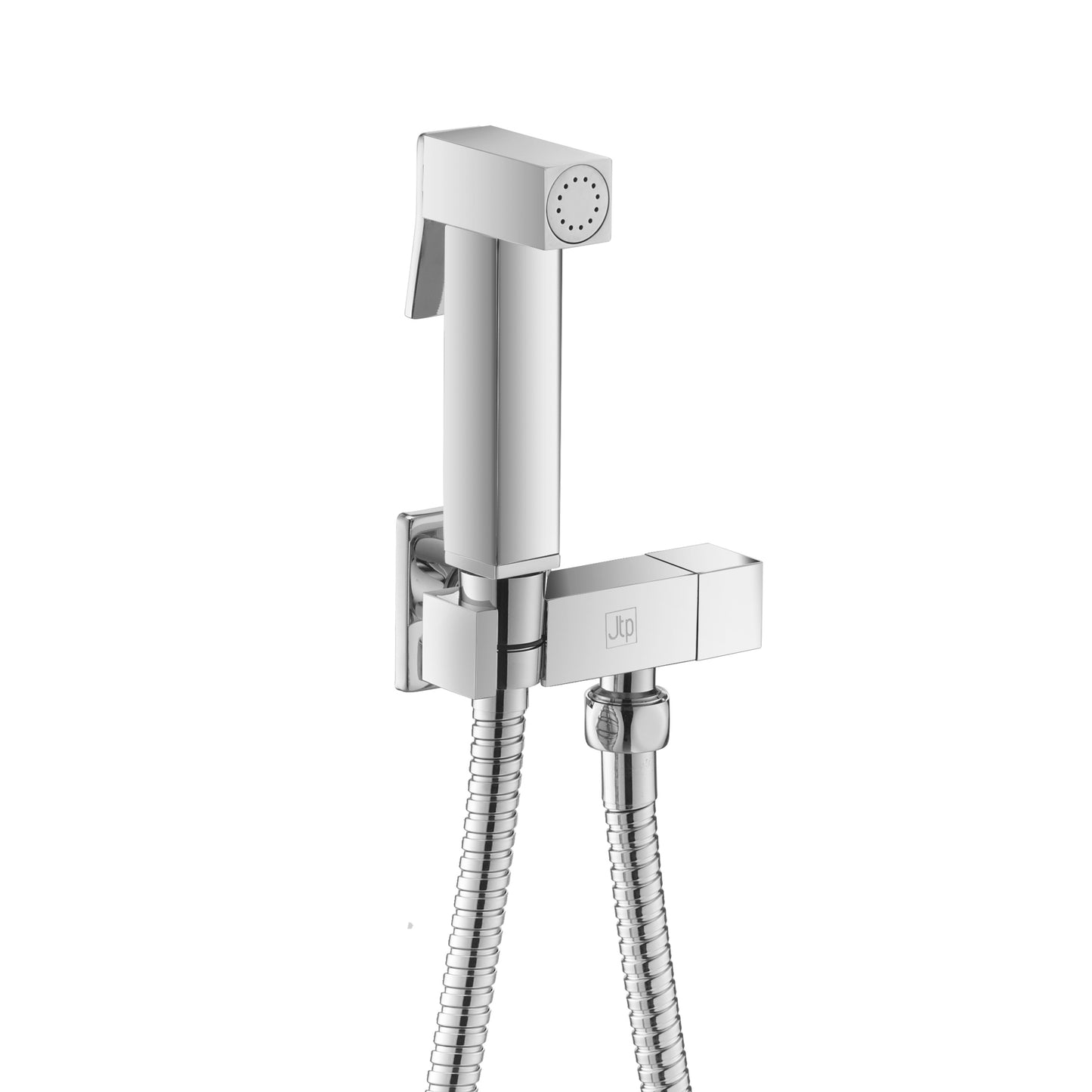Just Taps Plus Douche Square Set with Built-in Angle Valve and Bracket