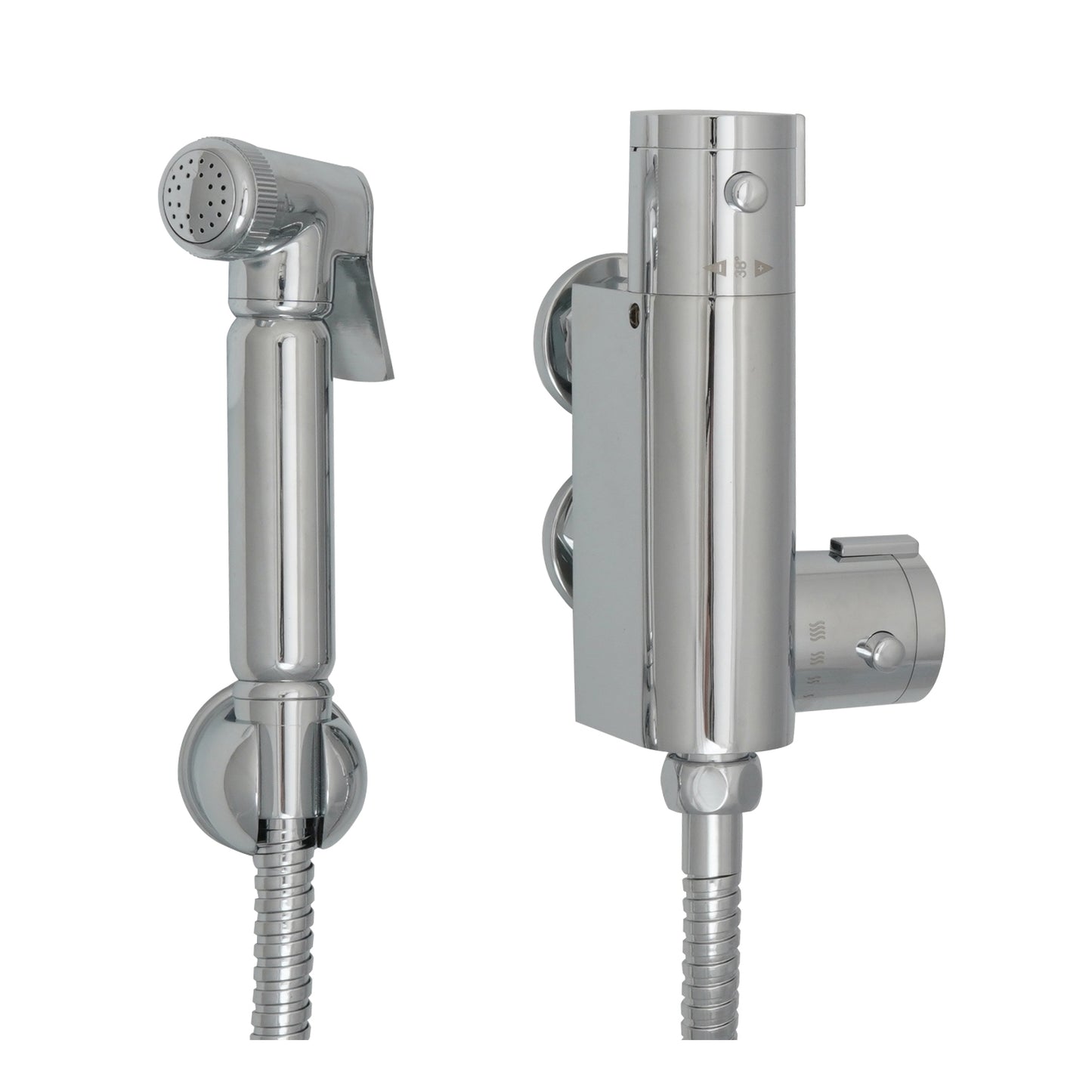 Just Taps Plus Douche Kit Complete with Vertical Thermostatic Bar Valve