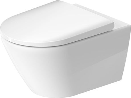 Duravit D-NEO Wall-Mounted Toilet Set, Rimless Toilet with Efficient Flush