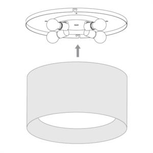Astro Lighting Bevel 450mm Large Ceiling Plate