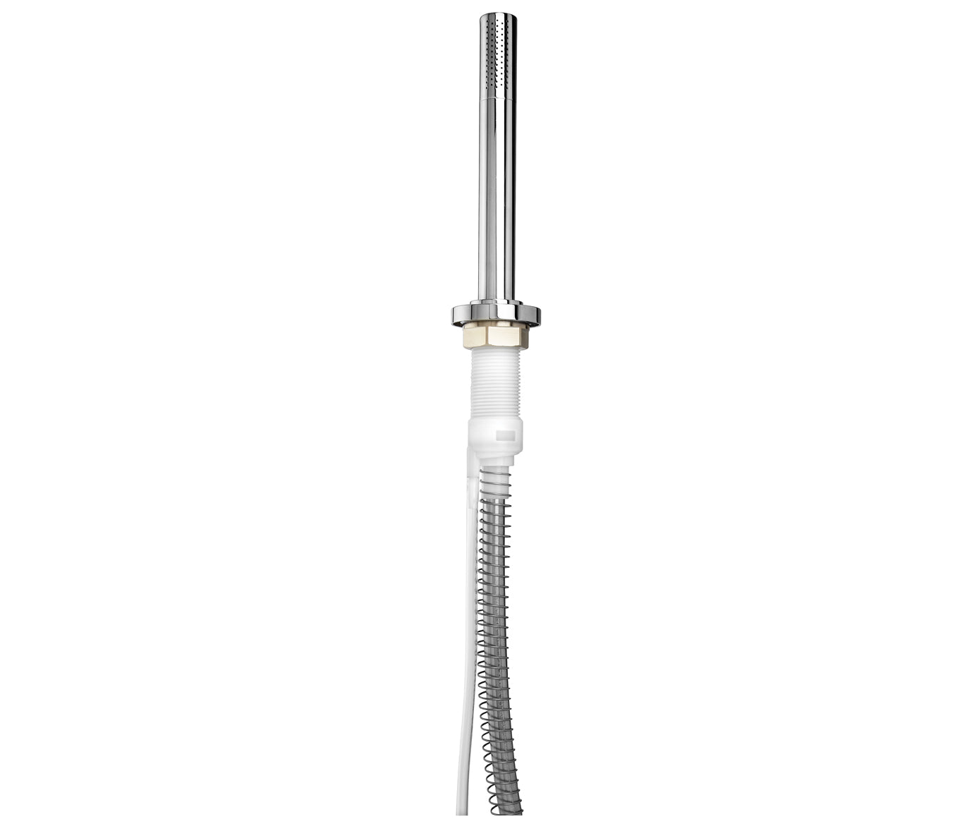 Just Taps Florentine Chrome Extraxtable Pull Out Hand Shower With Overflow Waste Drainer