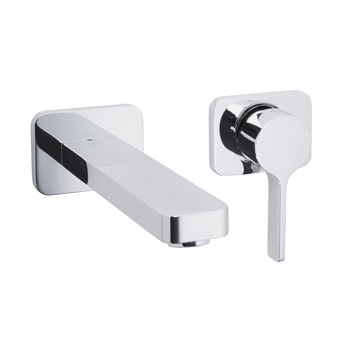 Just Taps Plus Curve Single Lever Wall Mounted Basin Mixer