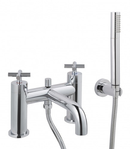 Just Taps Solex Deck Mounted Bath And Shower Mixer With Kit