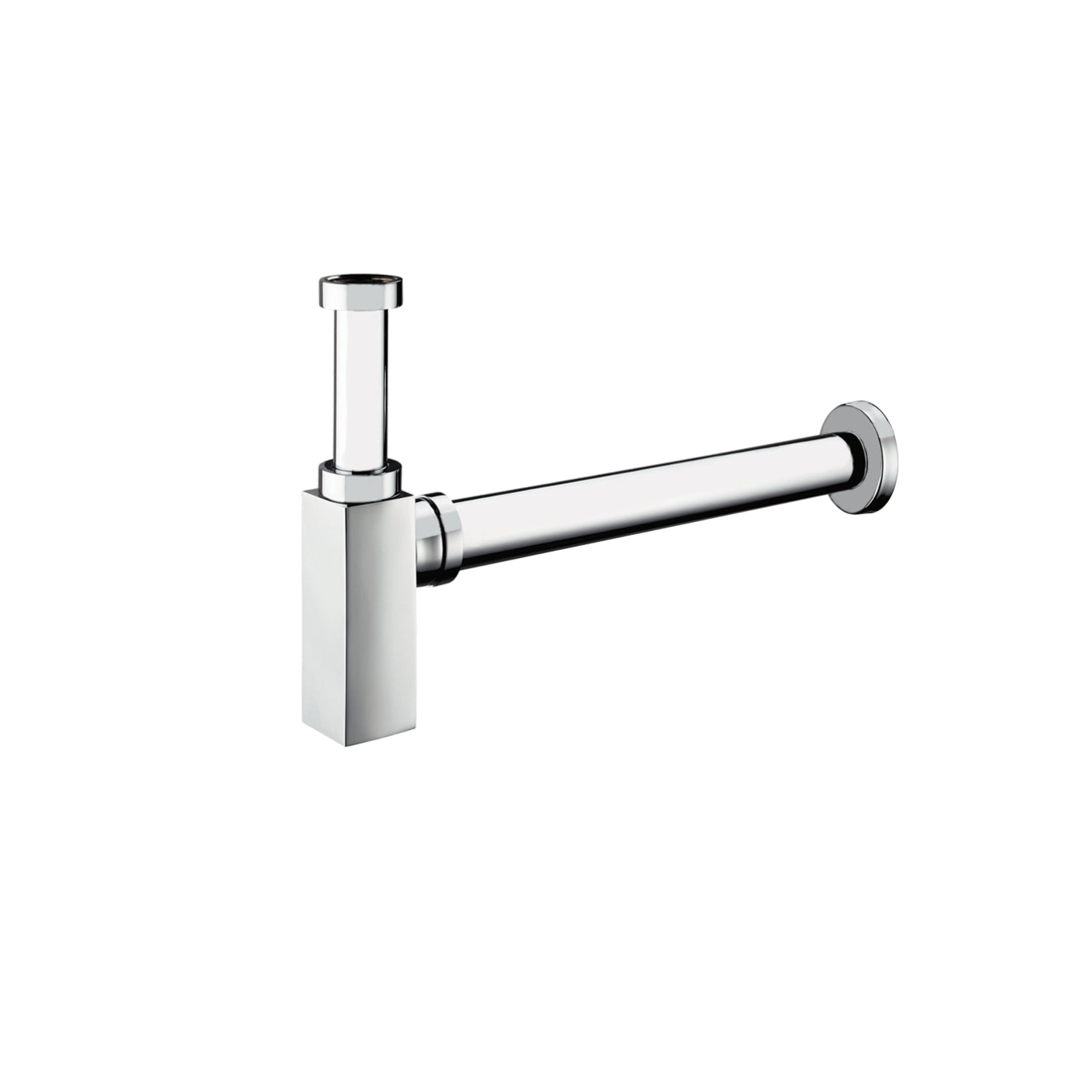 Just Taps Plus Bottle Trap, Square with 400mm, Extension Pipe