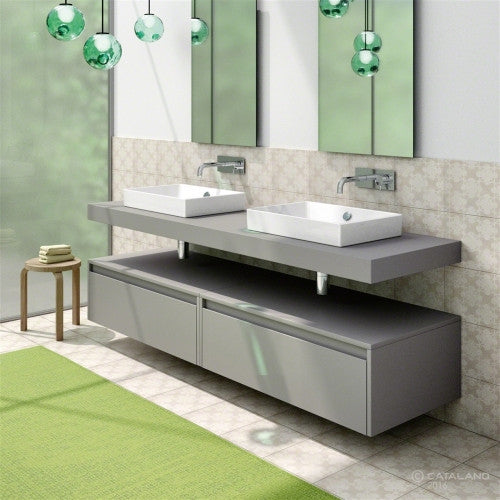 Catalano Verso 500 x 370 Basin-Ceramic White, No Overflow