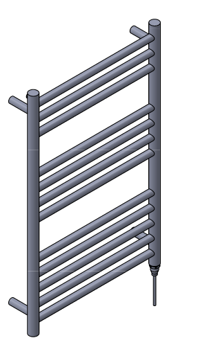 Stainless Steel Heated Towel Rail 800 x 500mm