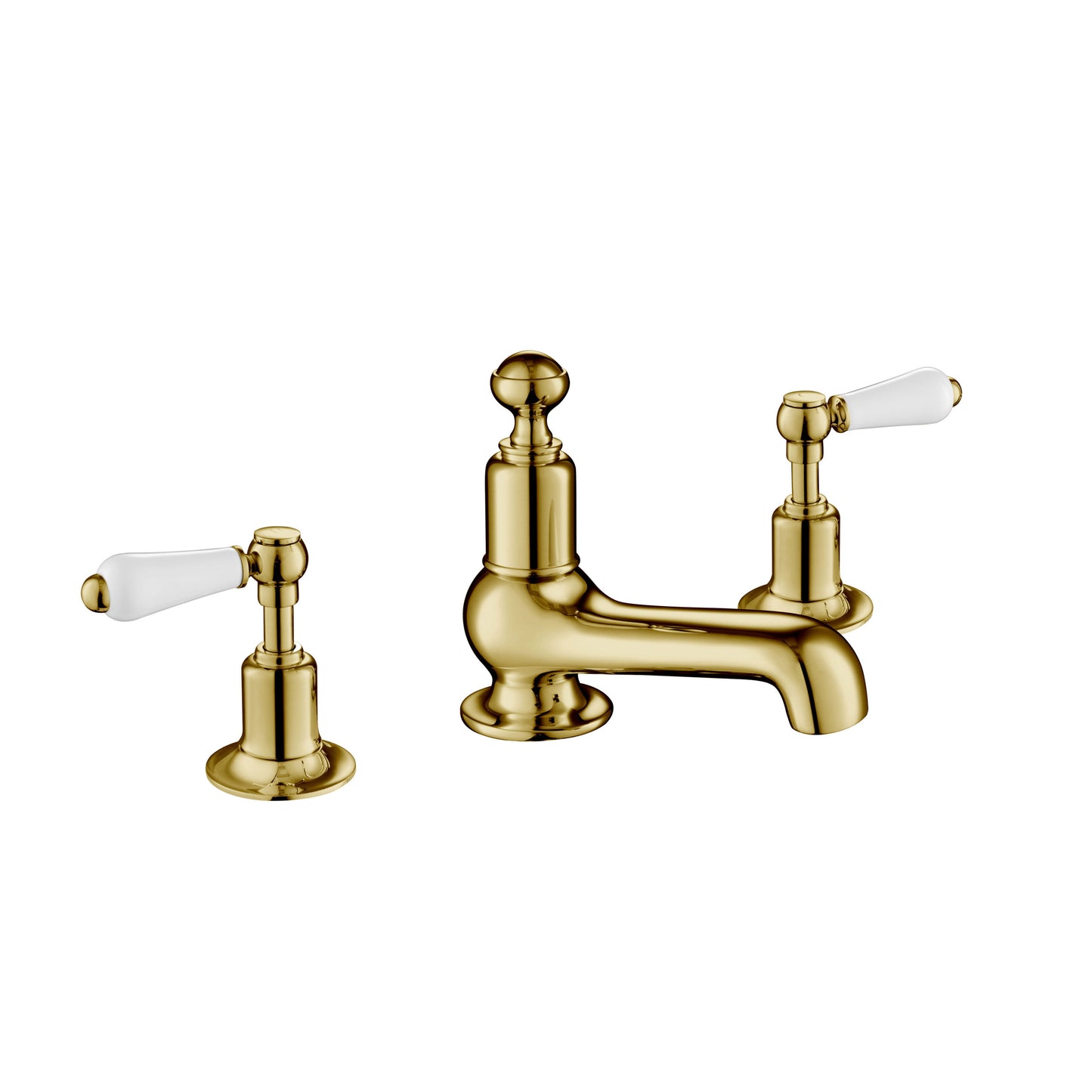 Just Taps Plus Grosvenor 3 Hole Deck Mounted Basin Mixer