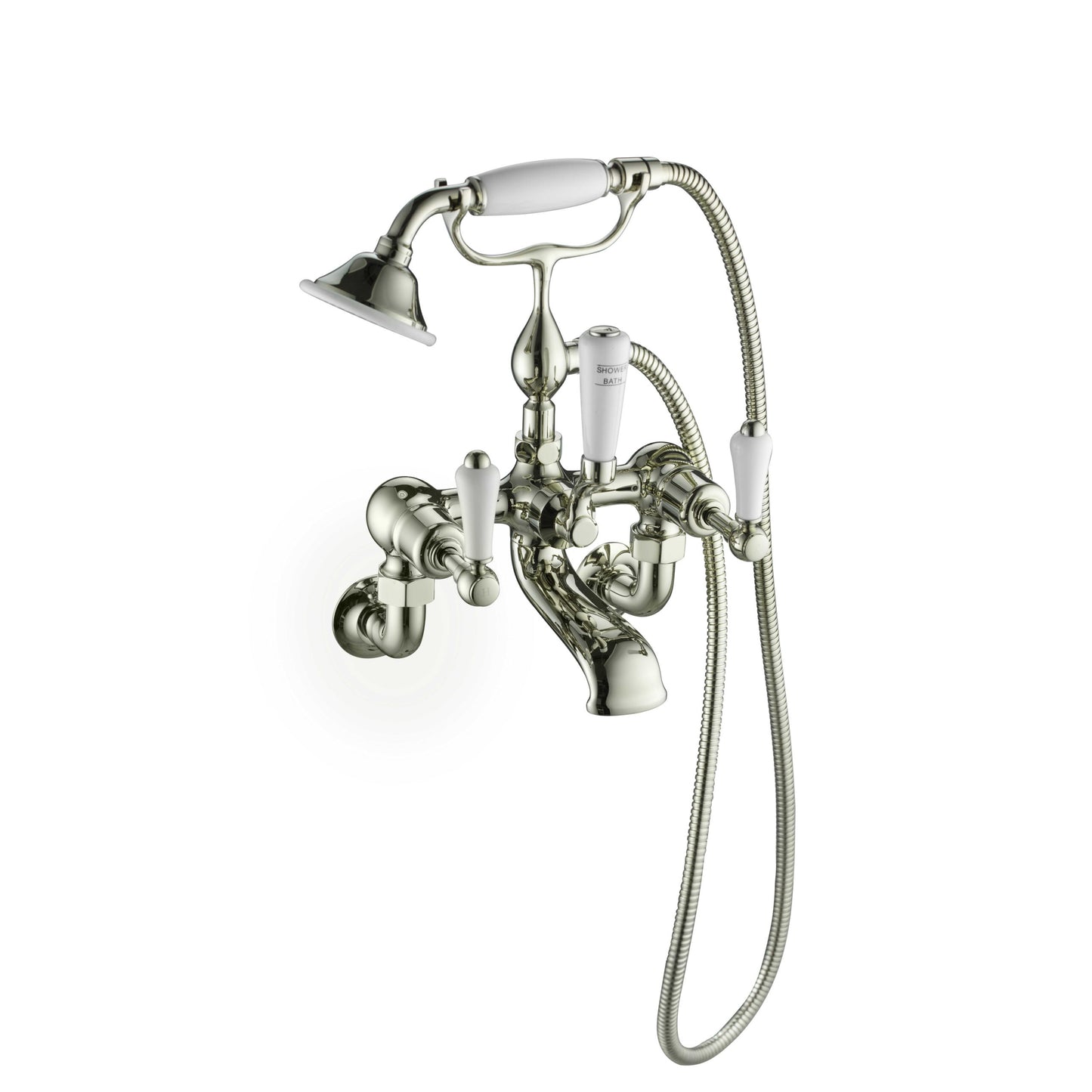 Just Taps Plus Grosvenor Bath Shower Wall Mounted Mixer with Kit