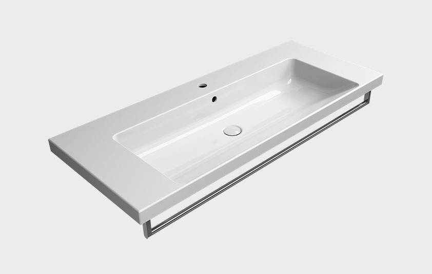 GSI Norm 1200 x 500mm Basin 1 Tap Hole