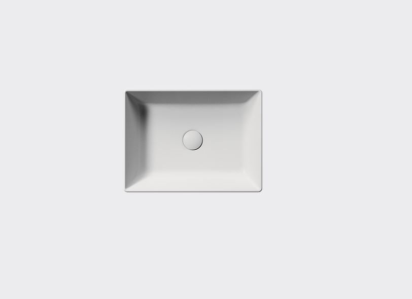 GSI Kube X Design 500 x 370mm Counter Top Basin Matt White