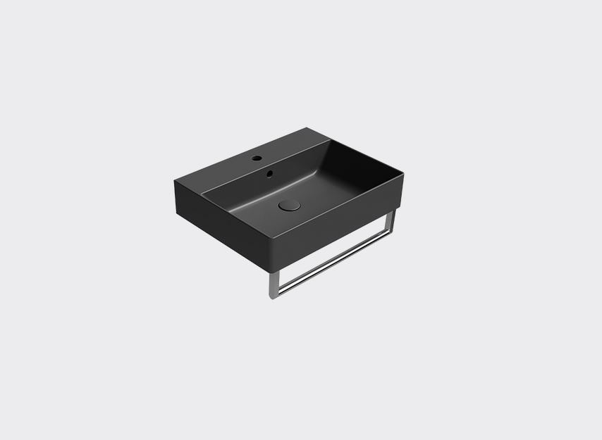 GSI Kube X Design 600 x 470mm Washbasin Matt Ardesia