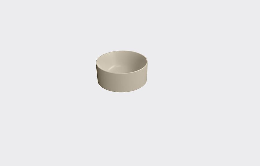 GSI KUBE X 320mm Round Countertop Basin Matt Creta